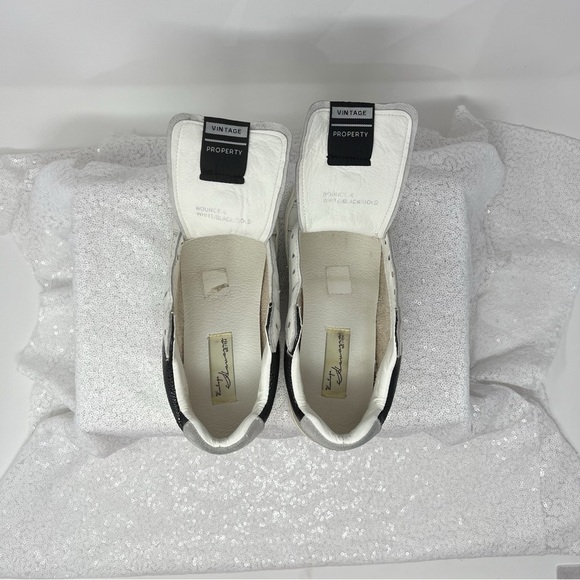 Vintage Havana gray suede with black and gold sneakers. - Picture 5 of 16